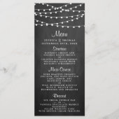 Het koord licht op het Collectie van de bruiloft v Menu (Voorkant)