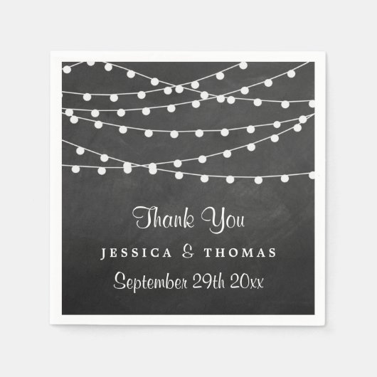 Het koord licht op het Collectie van de bruiloft v Servetten (Voorkant)