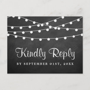 Het koord licht op het Collectie van de bruiloft v Uitnodiging Briefkaart