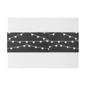 Het koord licht op het Collectie van de bruiloft v Uitnodigingen Wikkel (Achterkant Voorbeeld)