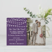 Het koord licht op het Paarse Collectie van de bru Aankondiging (Staand voorkant)