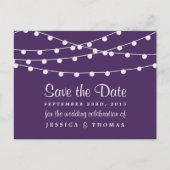 Het koord licht op het Paarse Collectie van de bru Aankondigingskaart (Voorkant)