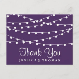 Het koord licht op het Paarse Collectie van de bru Briefkaart