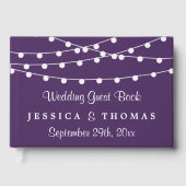 Het koord licht op het Paarse Collectie van de bru Gastenboek (Voorkant)