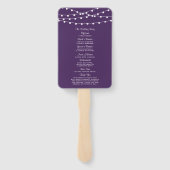 Het koord licht op het Paarse Collectie van de bru Handwaaier (Achterkant)