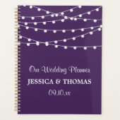 Het koord licht op het Paarse Collectie van de bru Planner (Voorkant)