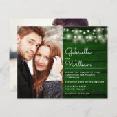 Het Koord van de begroting Rustic nodigt de Berich (Voorkant / Achterkant)