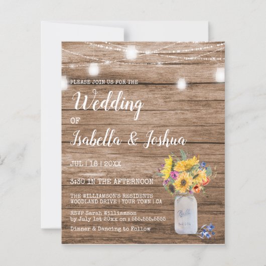 Het Koord van de begroting van Lichten | Mason Jar (Voorkant)