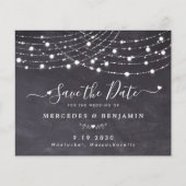 Het koord van de begroting verlicht rustic huwelij (Voorkant)