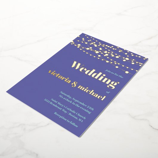 Het Koord van de Moderne Uitnodiging van de Folie  (Gedraaid)