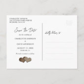 Het Koord van het hout - lichten sparen het Briefk Aankondigingskaart (Achterkant)