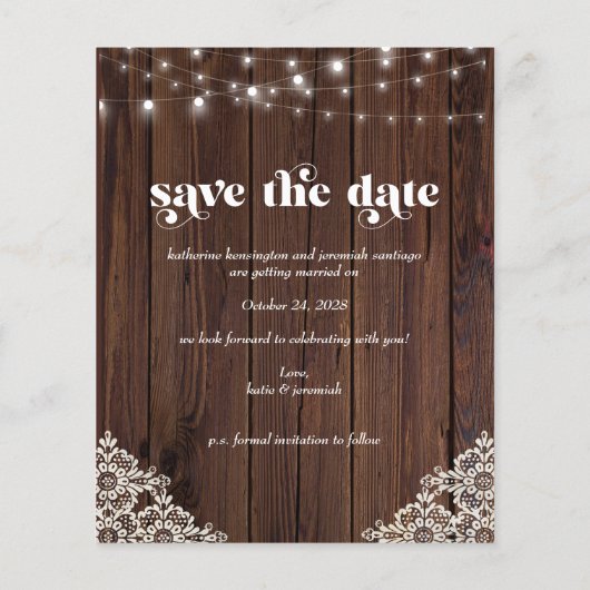 Het Koord van het Hout van het hout van de begroti (Achterkant)