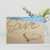 Het Koord van het Zandje van het strand Vet sparen Kaart (Staand voorkant)