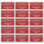 Het koord verlicht op het Collectie van de Rode We Sticker (Voorkant)