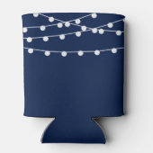 Het koord verlicht op marineblauw Collectie van de Blikjeskoeler (Achterkant)