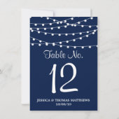 Het koord verlicht op marineblauw Collectie van de Kaart (Achterkant)