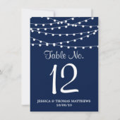 Het koord verlicht op marineblauw Collectie van de Kaart (Voorkant)