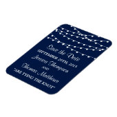 Het koord verlicht op marineblauw Collectie van de Magneet (Linkerzijde)