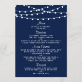 Het koord verlicht op marineblauw Collectie van de Menu (Voorkant)
