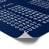 Het koord verlicht op marineblauw Collectie van de Poster (Hoek)