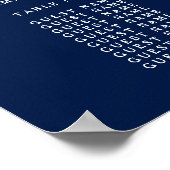 Het koord verlicht op marineblauw Collectie van de Poster (Hoek)