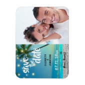 Het koord verlicht Tropisch strand sparen de Foto Magneet (Verticaal)