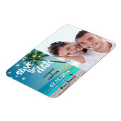 Het koord verlicht Tropisch strand sparen de Foto Magneet (Linkerzijde)