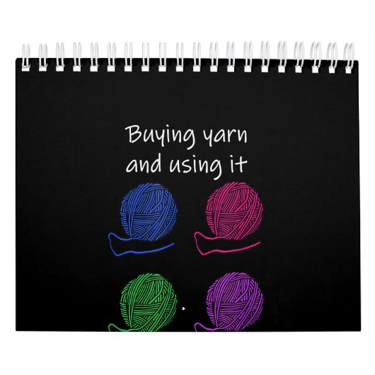 Het kopen van Garens en het gebruiken van het zijn Kalender (Hoes)