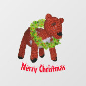 Het Kopen van het venster - Reindester met Wreater Raamsticker (Vel)