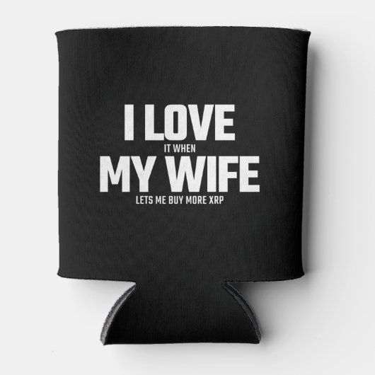 Het kopen XRP Crypto - de vrouw laat me meer XRP k Blikjeskoeler (Voorkant)