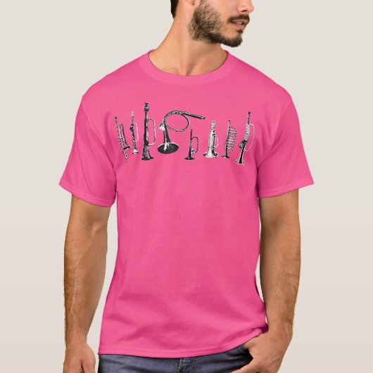Het Koper Sectie Band Orkest Concert T-shirt (Voorkant)