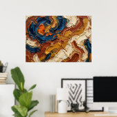 Het koperen getij van Spirit Memory Muurkunst Poster (Thuiskantoor)