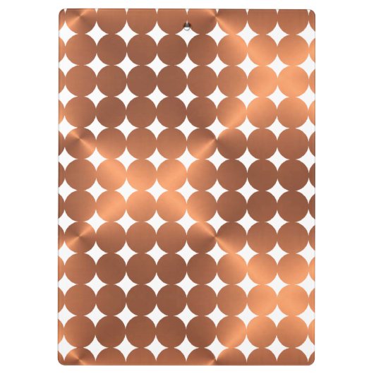 Het koperen moderne ontwerp van stippen klembord (Achterkant)