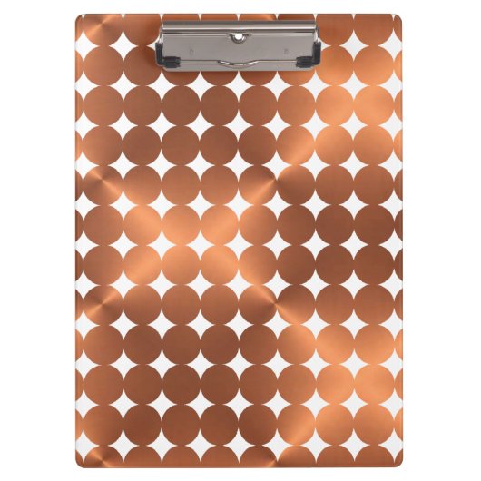 Het koperen moderne ontwerp van stippen klembord (Voorkant)