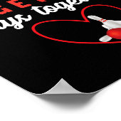 Het koppel dat samen bowlt blijft samen bowlen poster (Hoek)