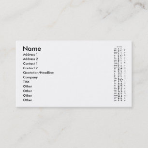 Het koptische Visitekaartje