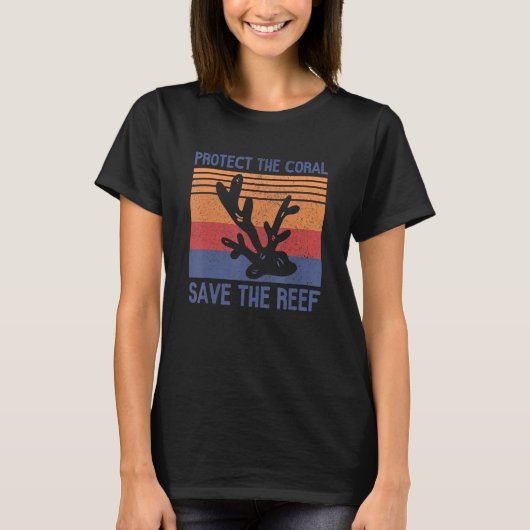 Het koraal beschermen Sparen het Ref_1 T-shirt (Voorkant)