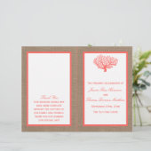 Het koraal op het strand van Burlap Boho Collectie (Staand voorkant)