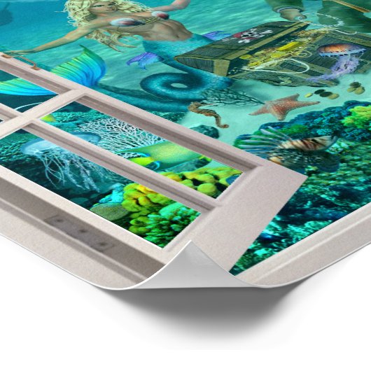 Het koraalrif van de Zeemeermin is een valkuil Poster (Hoek)