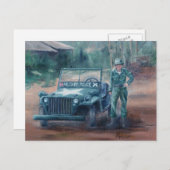 Het Koreaanse Briefkaart van de Held van de Oorlog (Voorkant / Achterkant)