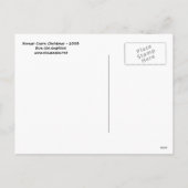 Het Koreaanse Briefkaart van Kerstmis van de Kraan (Achterkant)