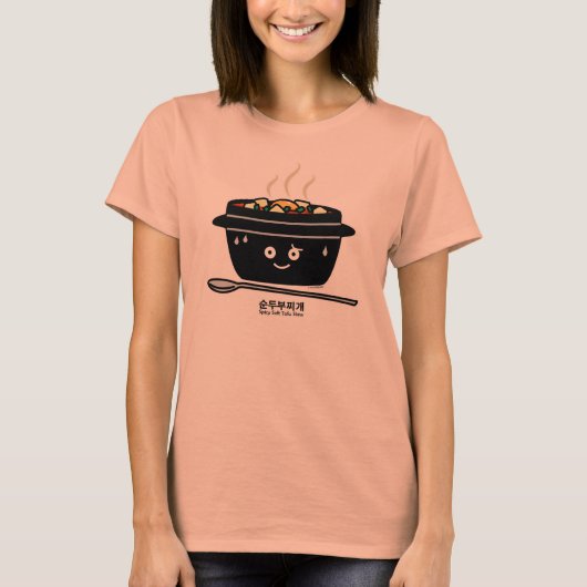 Het Koreaanse Kruidige zachte Tofu van de T-shirt (Voorkant)