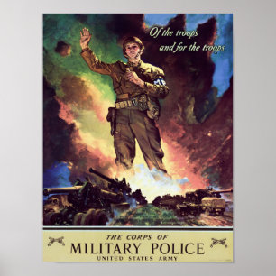 Het korps van de militaire politie - WW2 rekruteri Poster