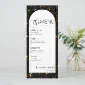 Het korte Nacht Minimale Menu van de Berichten van (Staand voorkant)