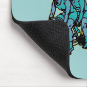 Het korte, pedaalharde fietsontwerp van het leven muismat (Hoek)