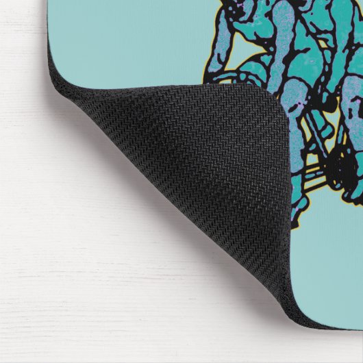 Het korte, pedaalharde fietsontwerp van het leven muismat (Hoek)