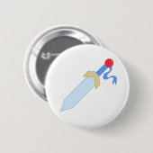 Het Kortzwaard Ronde Button 5,7 Cm (Voorkant /achterkant)