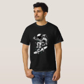 Het kosmische skateboardavontuur van de astronaut t-shirt (Voorkant volledig)