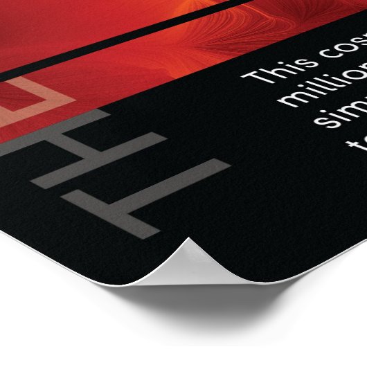 Het kosmische Web Poster (Hoek)