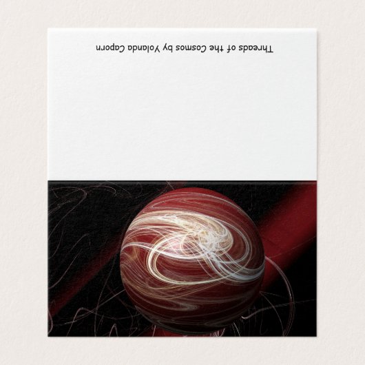 Het kosmos blanco Wenskaart Kaart (Buitenkant ongevouwen)